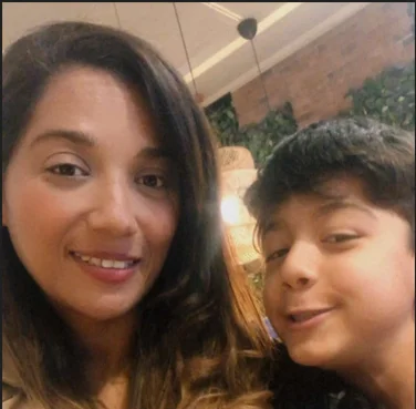 Andrea and her son Daniel